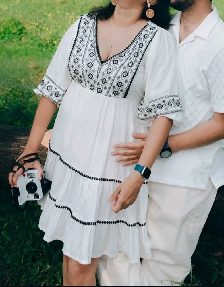 Boho Embroidered Dress