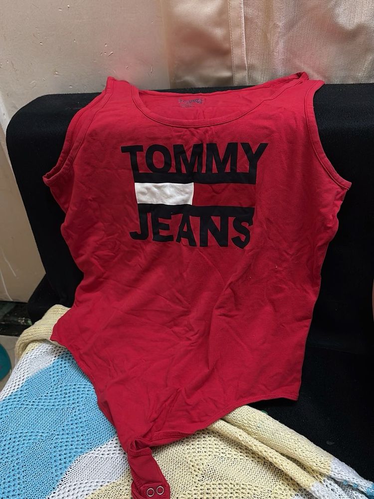 Tommy Jeans Red Tank Top