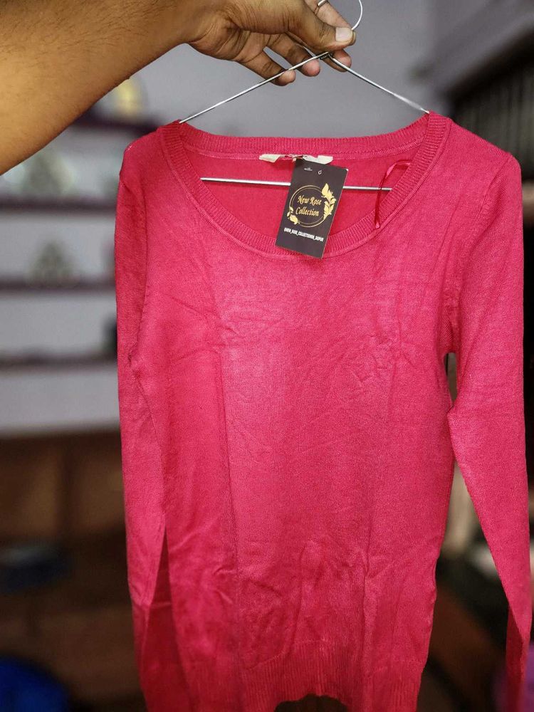 Pink Long Sleeve Top