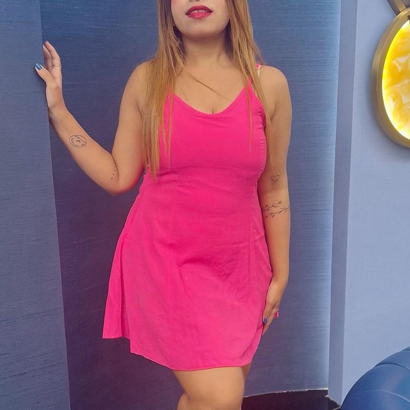 Fuschia Pink Skater Dress