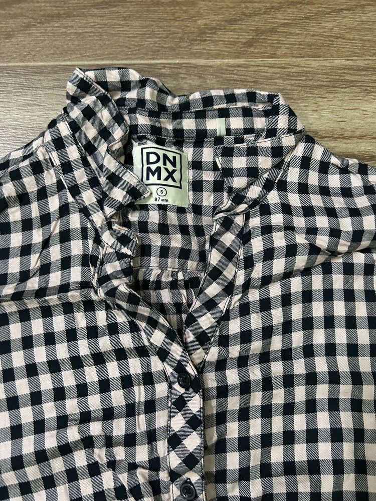 DNMX Gingham Button-Up Shirt