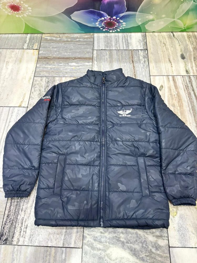 Stylish Blue Padded Jacket