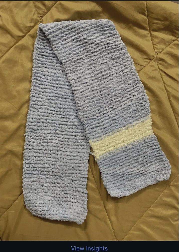 Cozy Blue Striped Scarf (FREE SHIPPING ‼️)