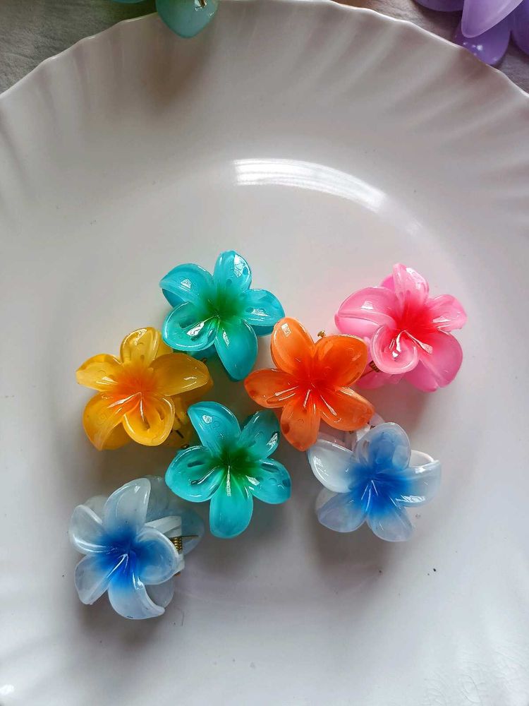 7-Flower Hair Clips