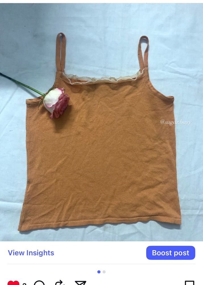 Cute Orange Tank Top