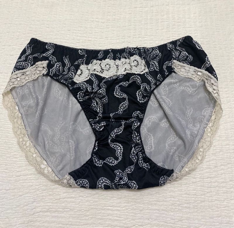Printed Lace Trim Brief