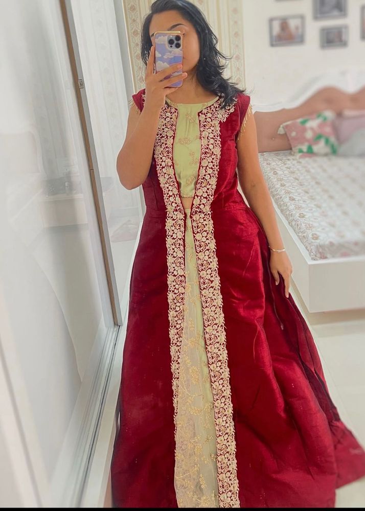 Indo western lehenga