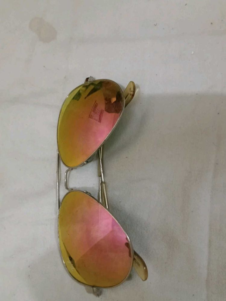 Rose Gold Aviator Sunglasses