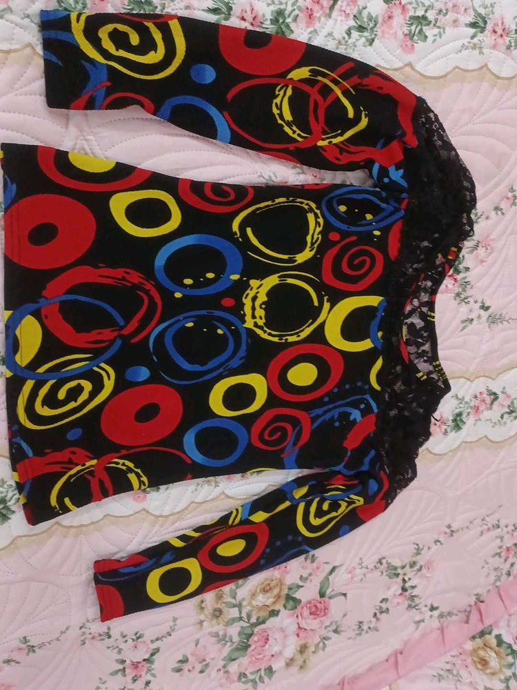 Colorful Long Sleeve Top