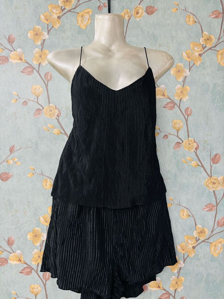 Black Cami &amp; Shorts Set