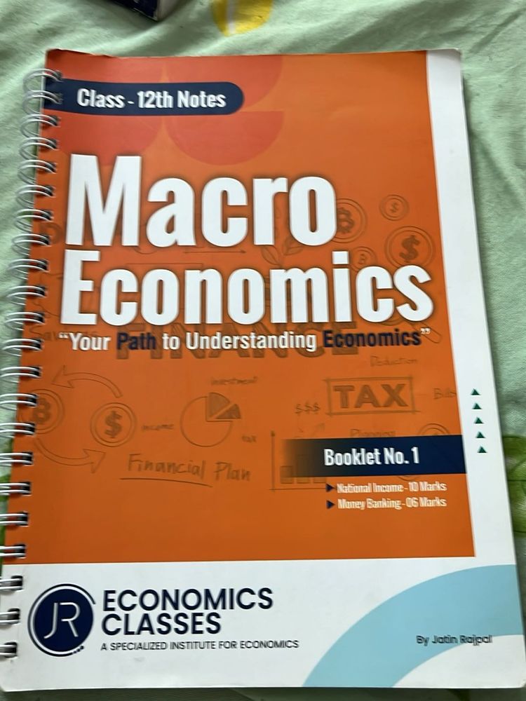 Economic Classes By Jr Notes Economics Class -12