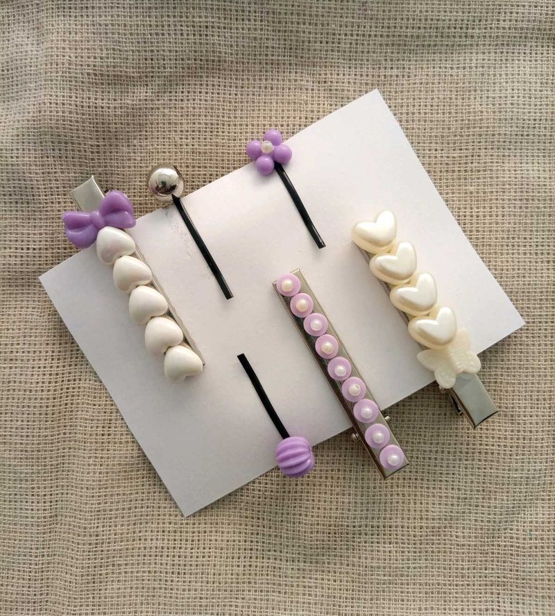Korean Hair clips Combo 💟✨
