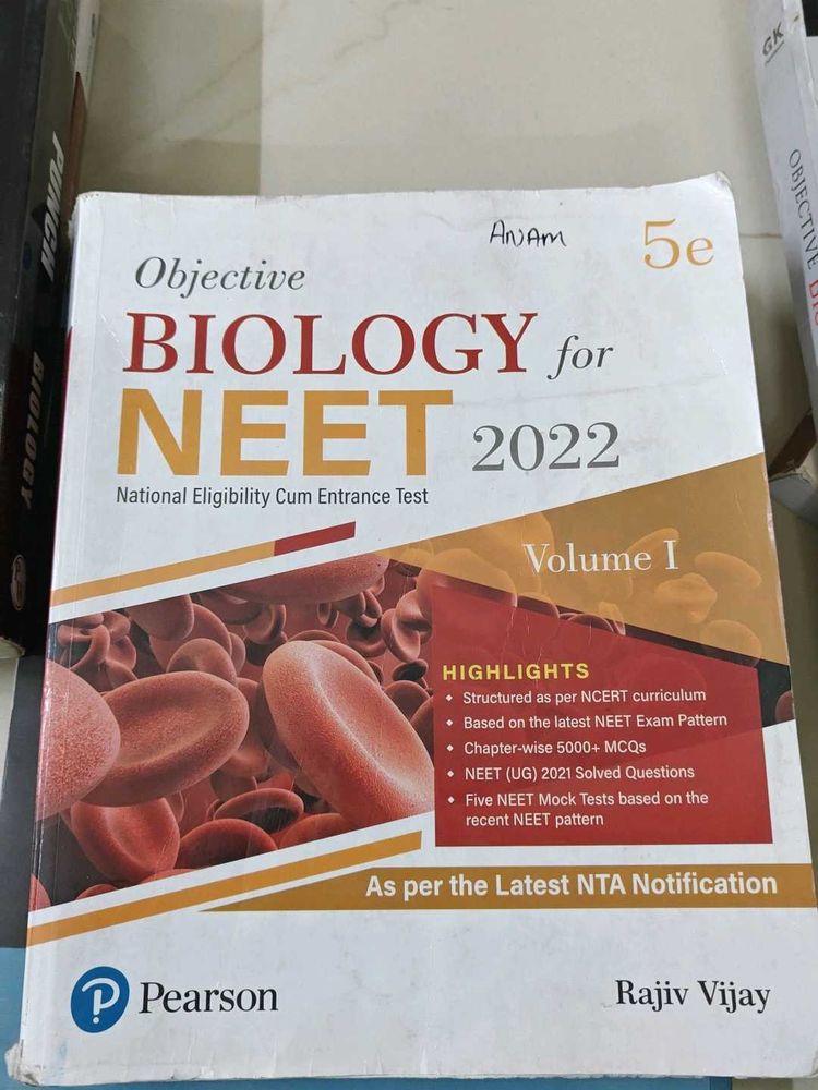 Objective Biology for NEET 2022, Vol. I