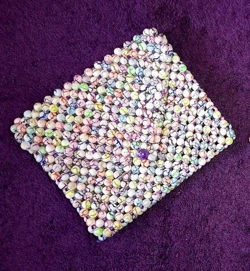 Colorful Beads Card Holder