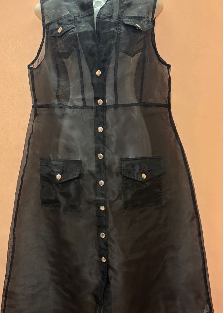 Black Mesh/Net Dress