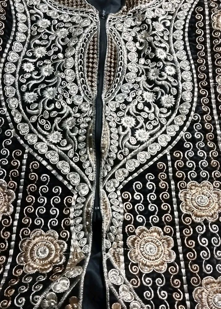 Embroidered Velvet Jacket