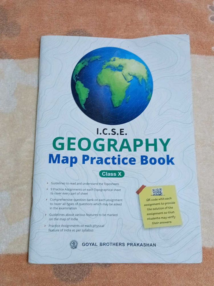 ICSE Geography Map Practice Book