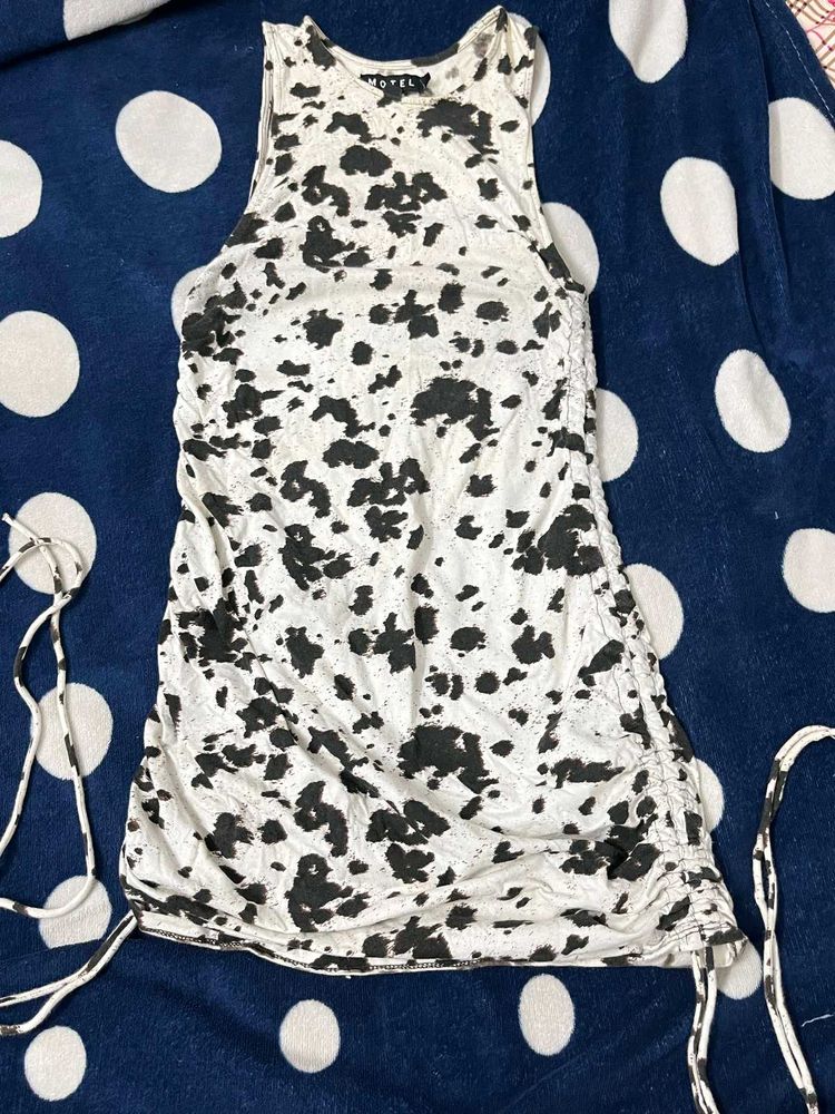 Cow Print Mini Dress