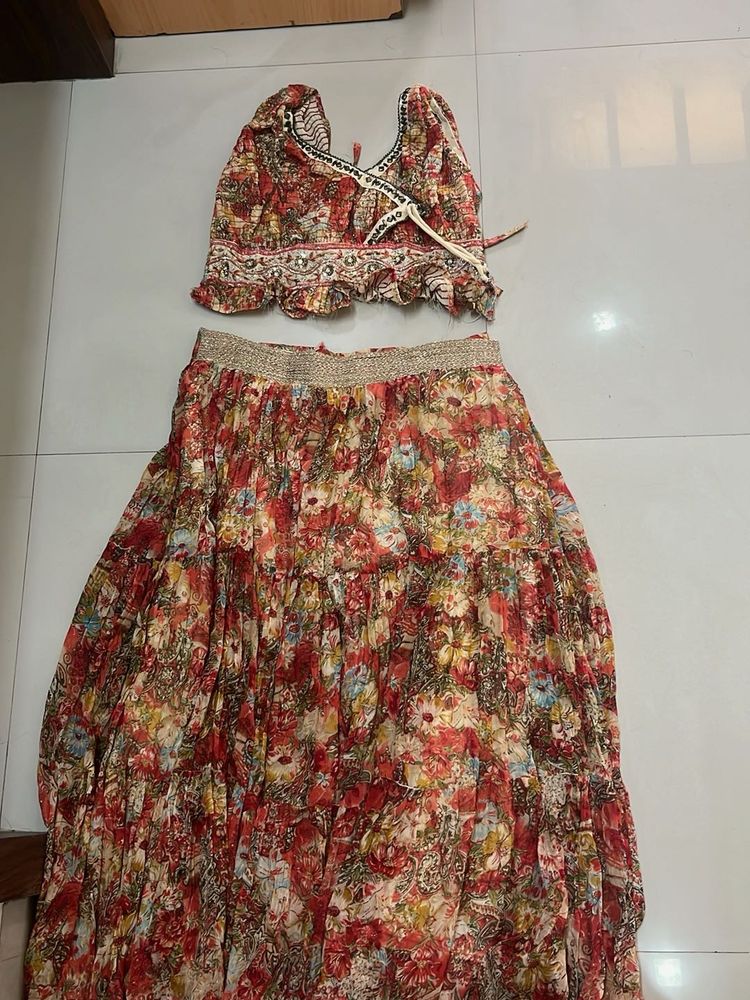 Floral Skirt &amp; Top Set