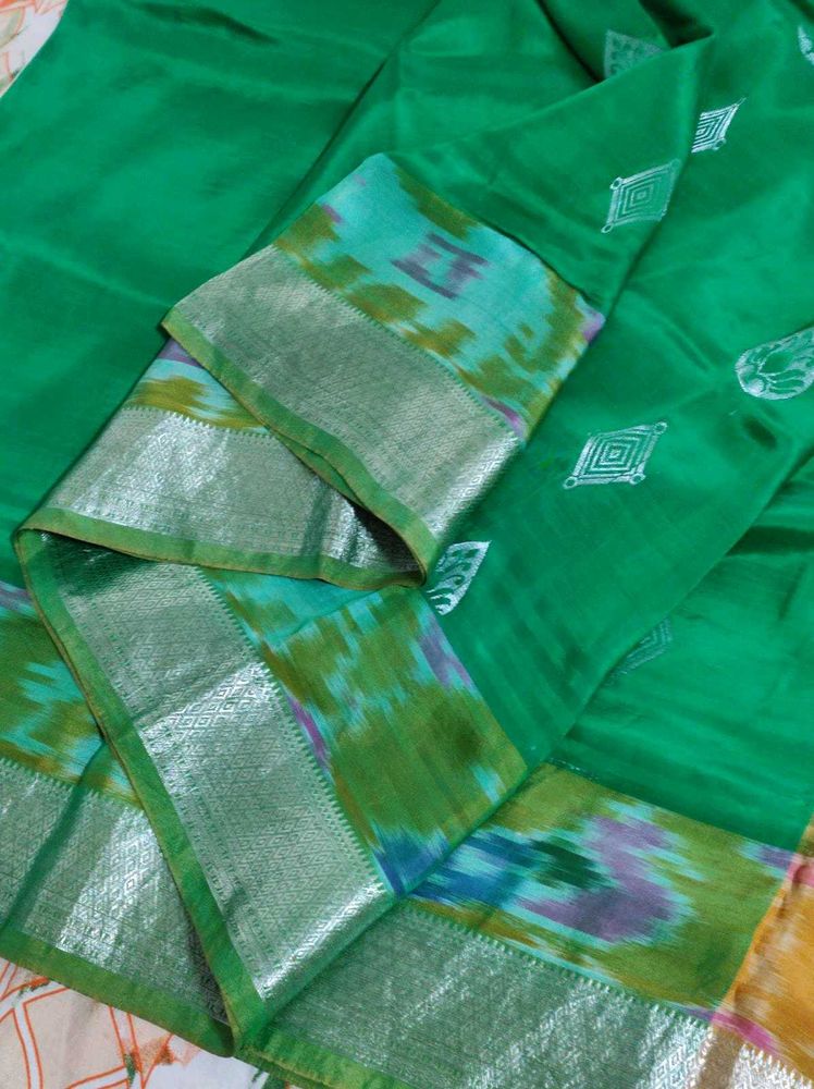 Green Soft Silk Kanchipuram Saree