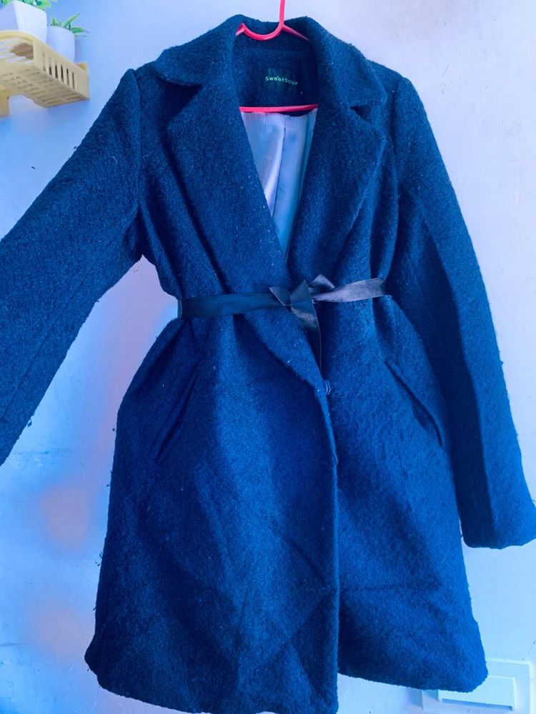 Elegant Black Trench Coat
