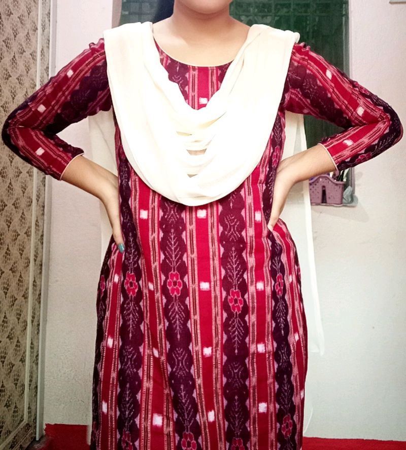 Beautiful Kurti For Girl ,sambalpuri Work