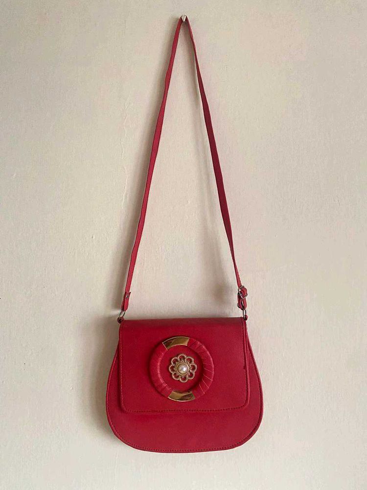 Vintage Red Shoulder Bag