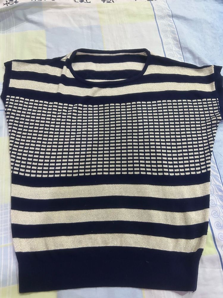 Elegant Blue Top