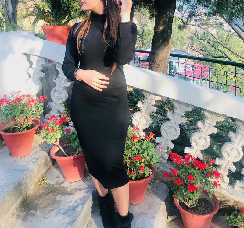 Black Midi Dress