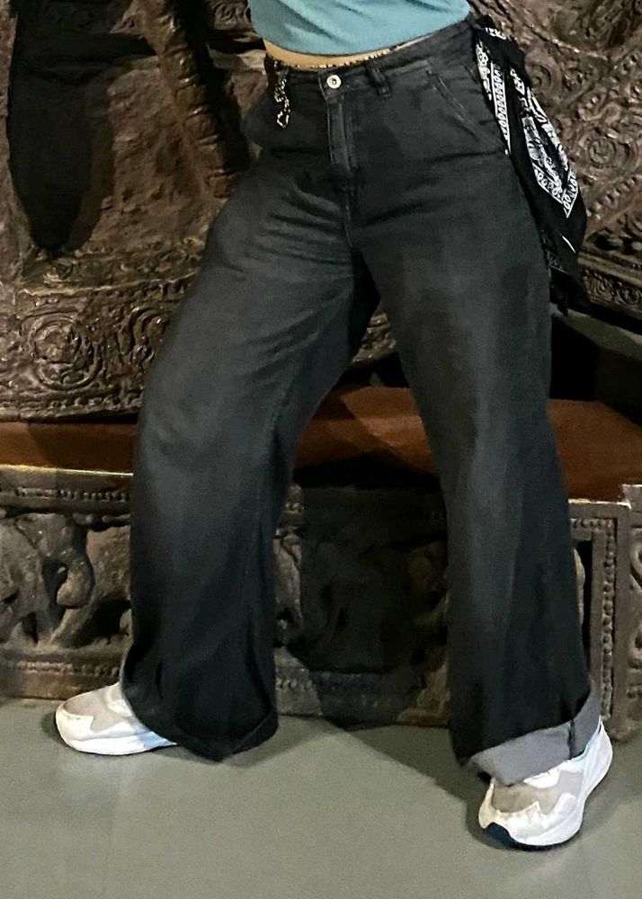 Baggy Black Jeans  THRIFTED