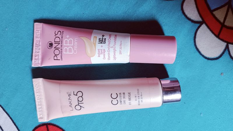 Combo Offer Ponds BB Cream And Lakme CC Crea