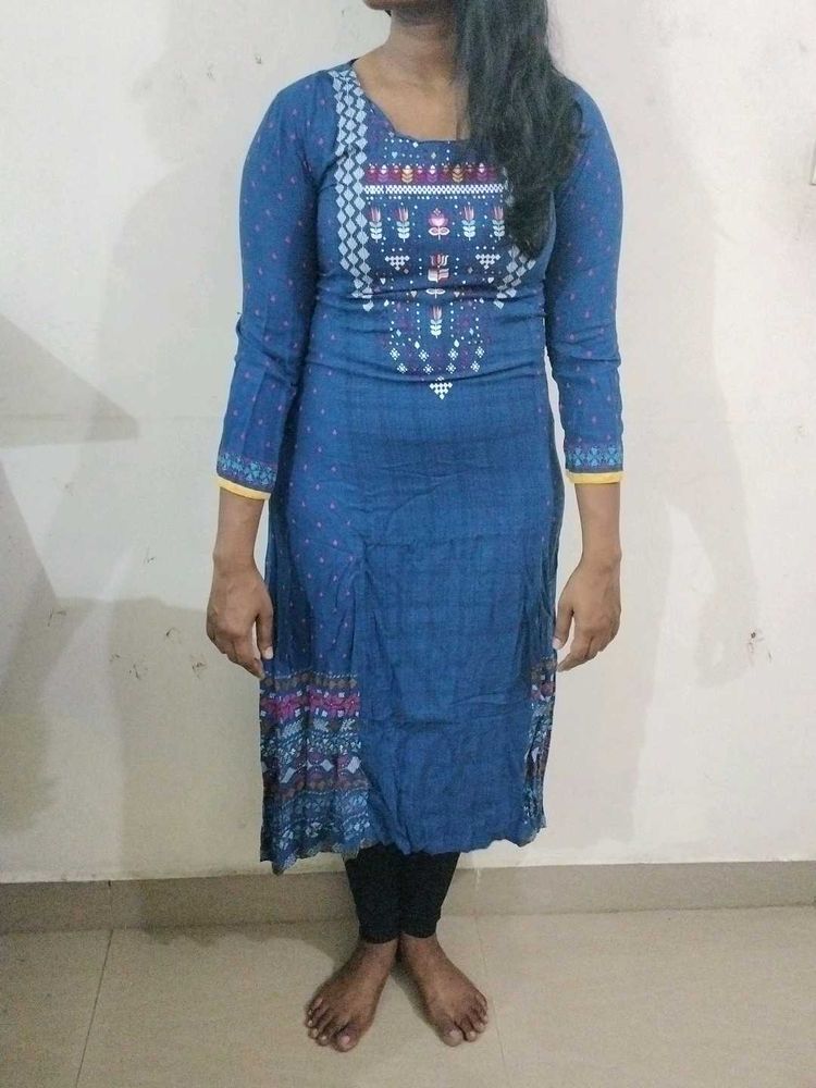 Blue Printed Kurti