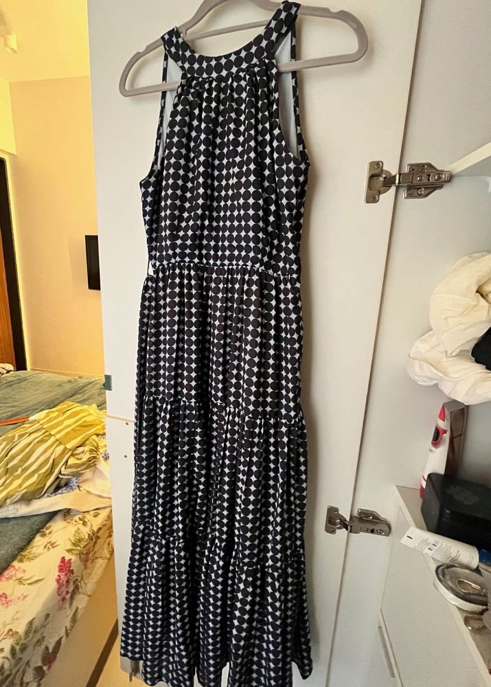 Black &amp; White Maxi Dress
