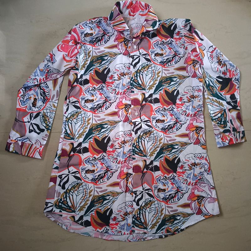 Floral Print Long Sleeve Shirt