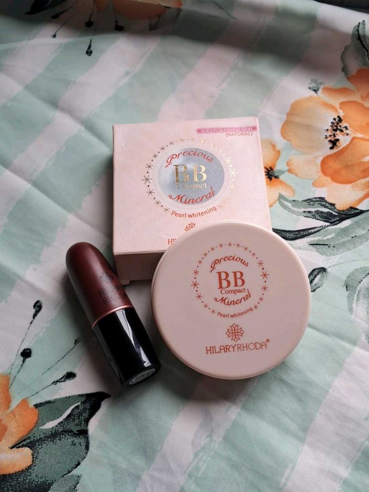 Shade 05 (Compact);lipstick (Shade 02 Brown)