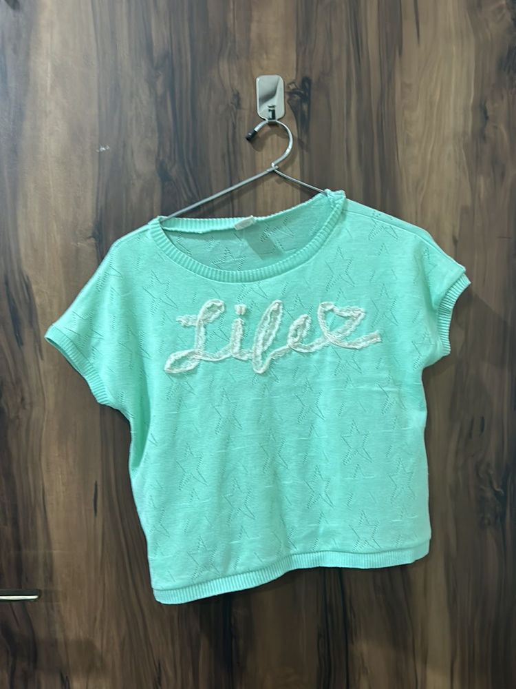 Lite Green Tshirt With text
