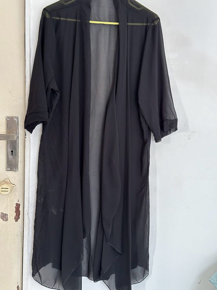 XL Long Black Shrug