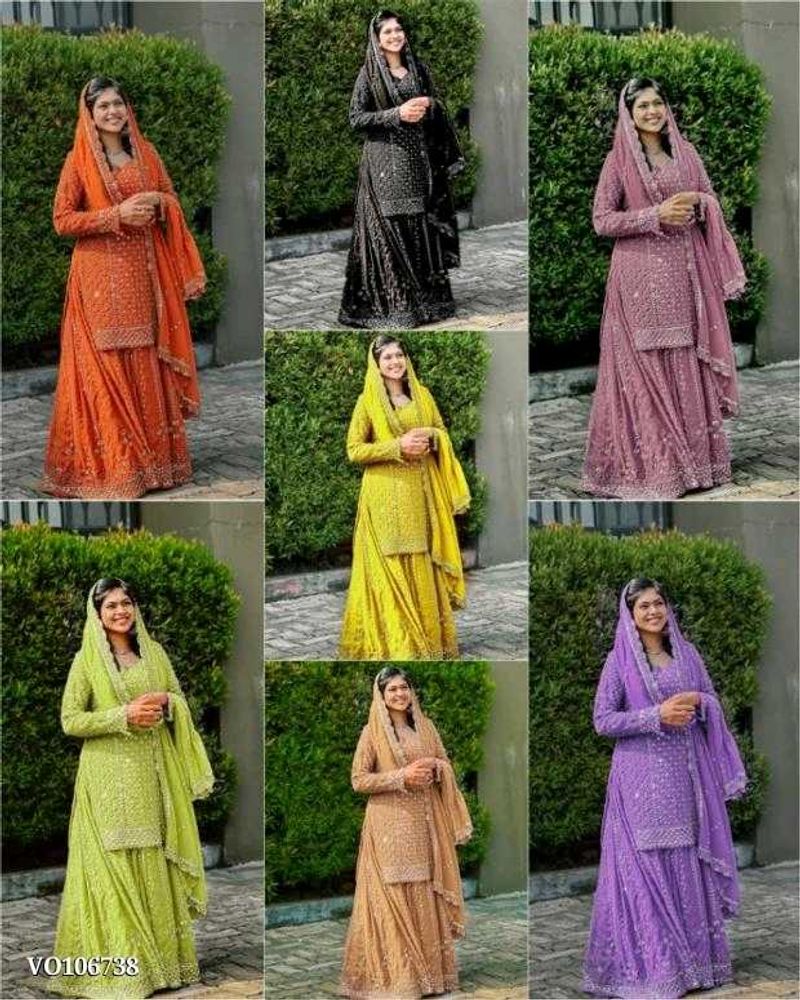Sharara Partywear Suit