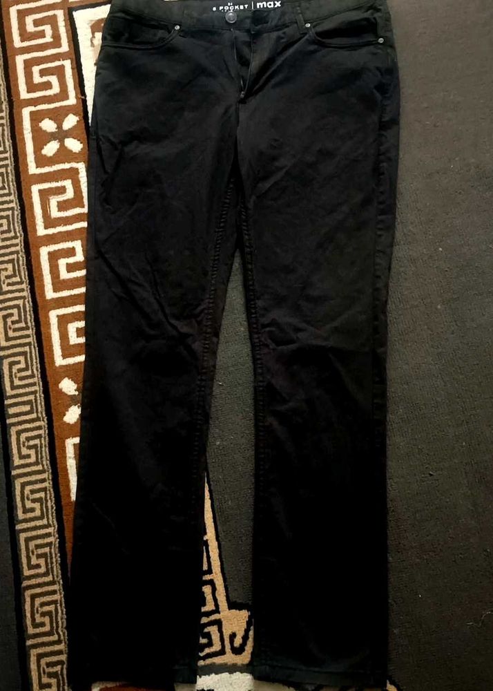 Black Straight Leg Jeans