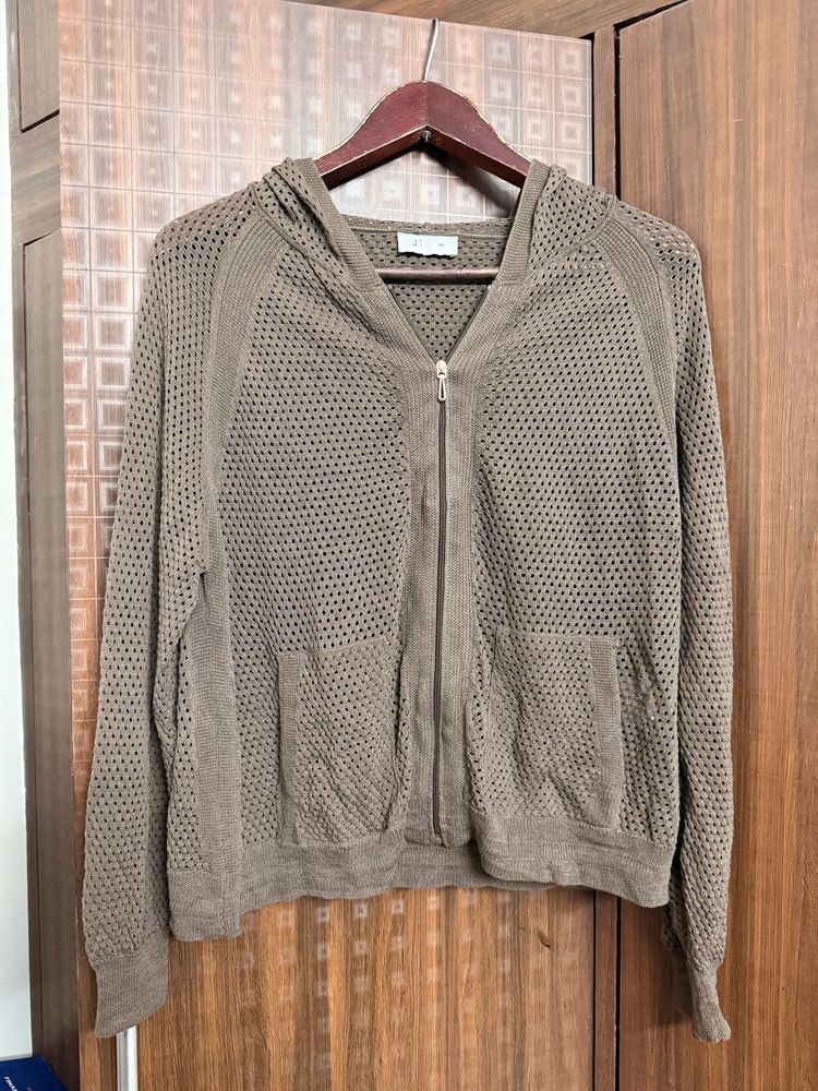 Hooded Knit Cardigan