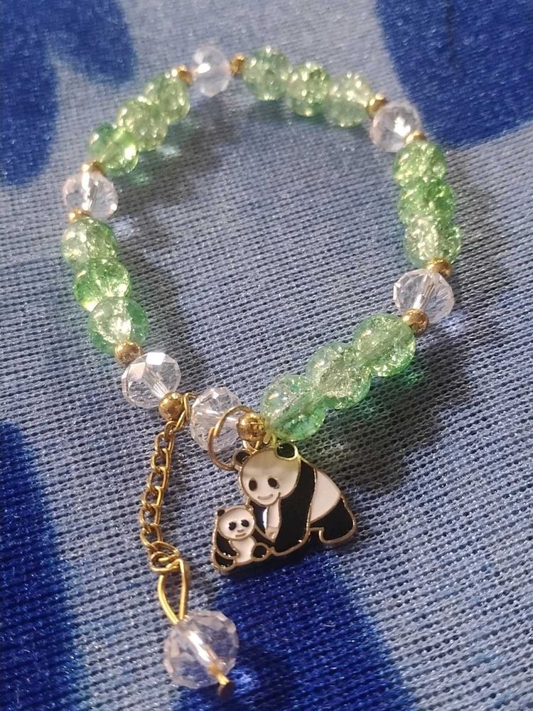 Panda Charm Beaded Bracelet