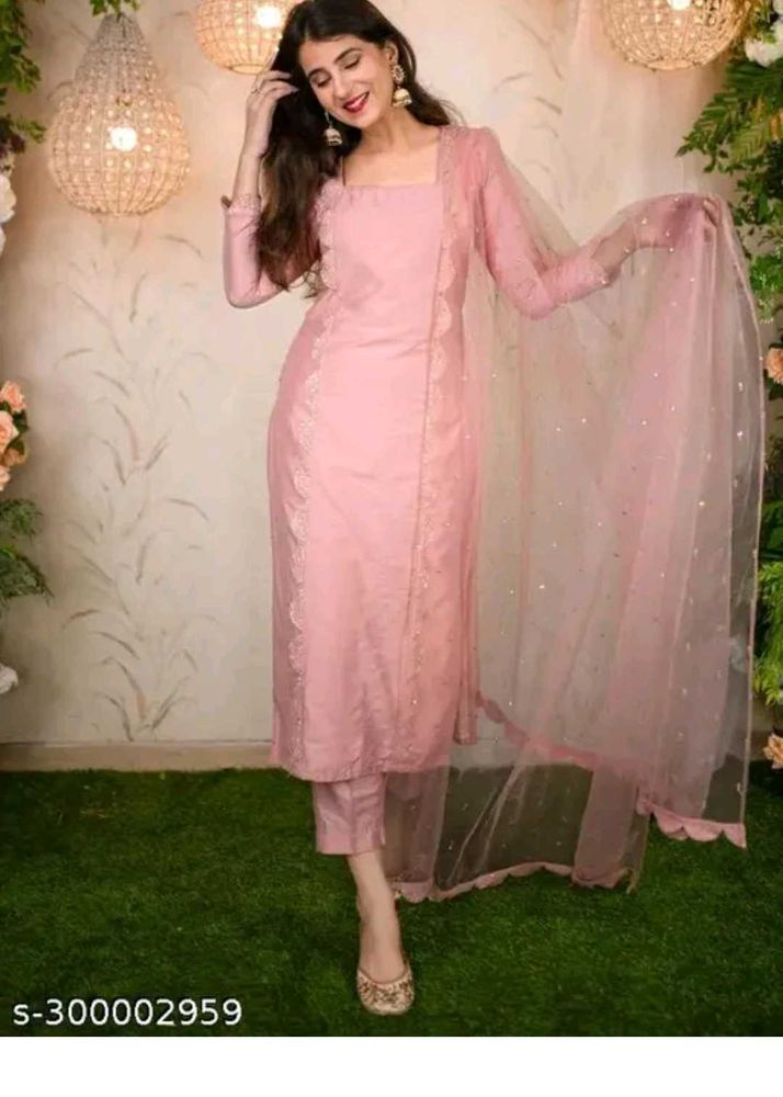 Peach Kurta Set