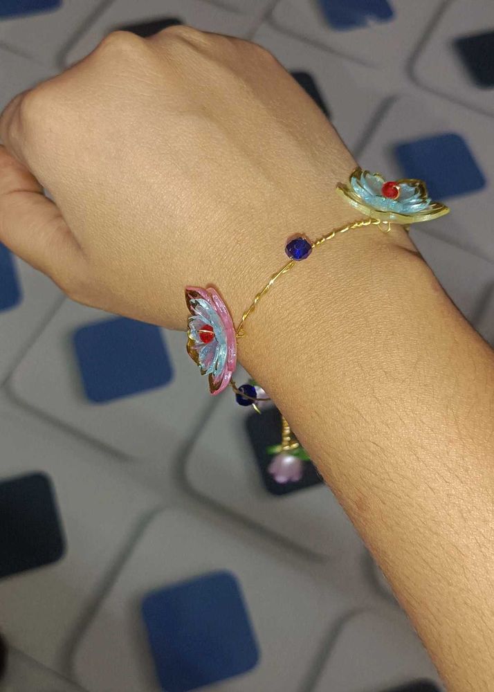 Floral Cuff Bracelet