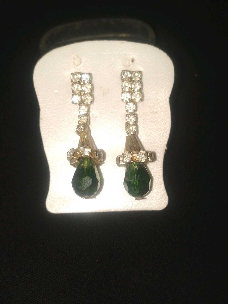 BUY 1 GET 2 FREE Emerald Green Dangle Earrings