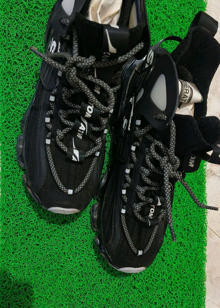 Black Trendy Sneakers,8 Size