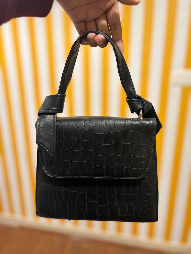 faux leather small bag