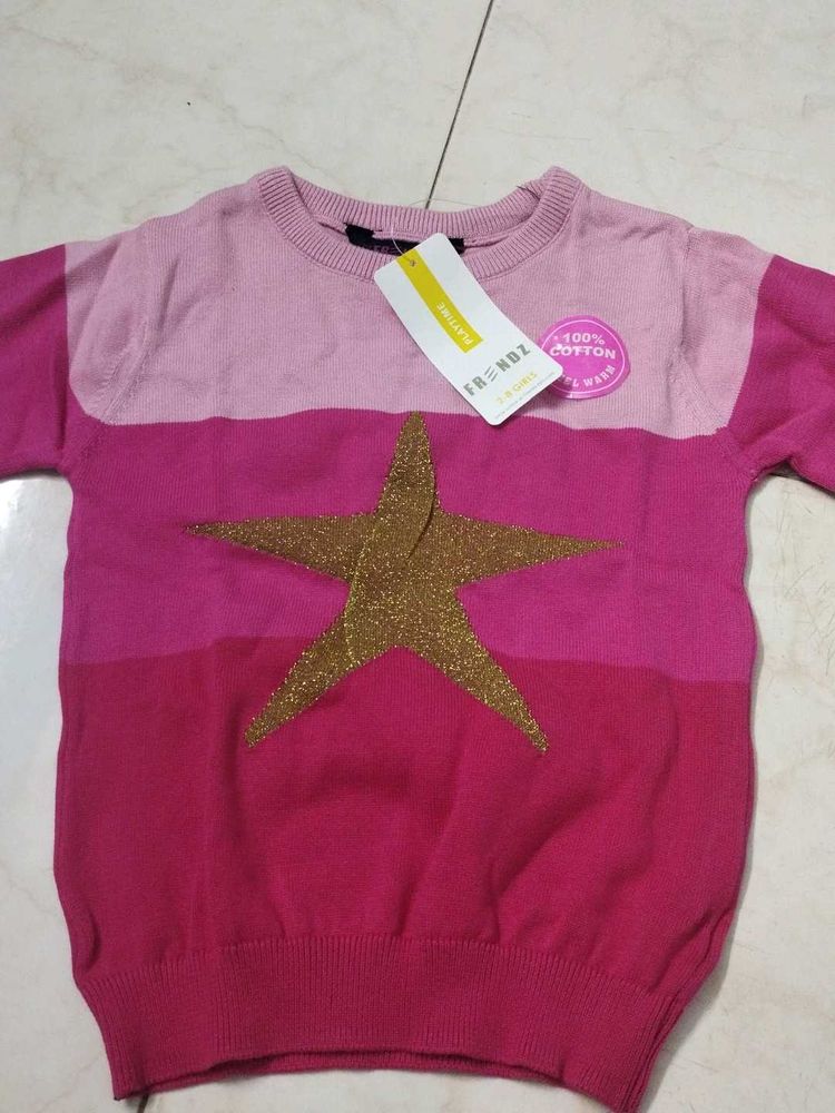Christmas Girl Sweater, Age 5- 6mnt-