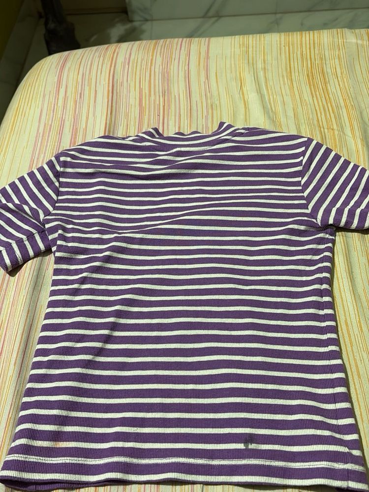 Striped Purple Tee