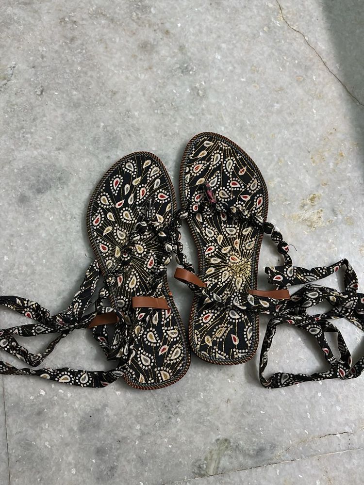 Tie Up Ethnic Sandal