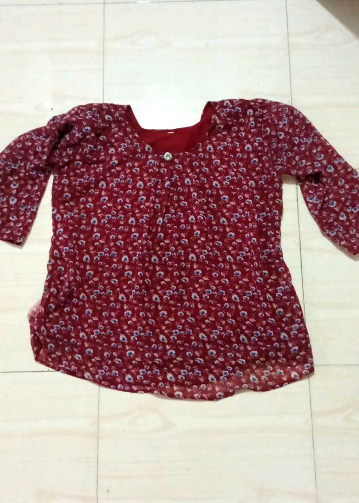 Floral Print Top